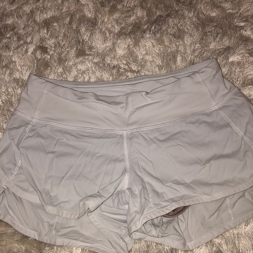 White Lululemon shorts size 2